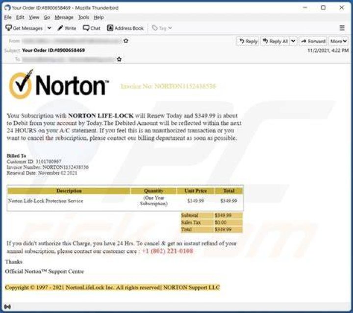 Norton LifeLock Email Scam Removal and recovery steps (updated)